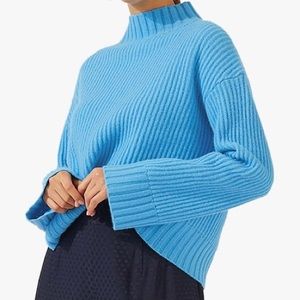 Jigsaw Womens Wide Sleeve Rib Sweater top Sz Small